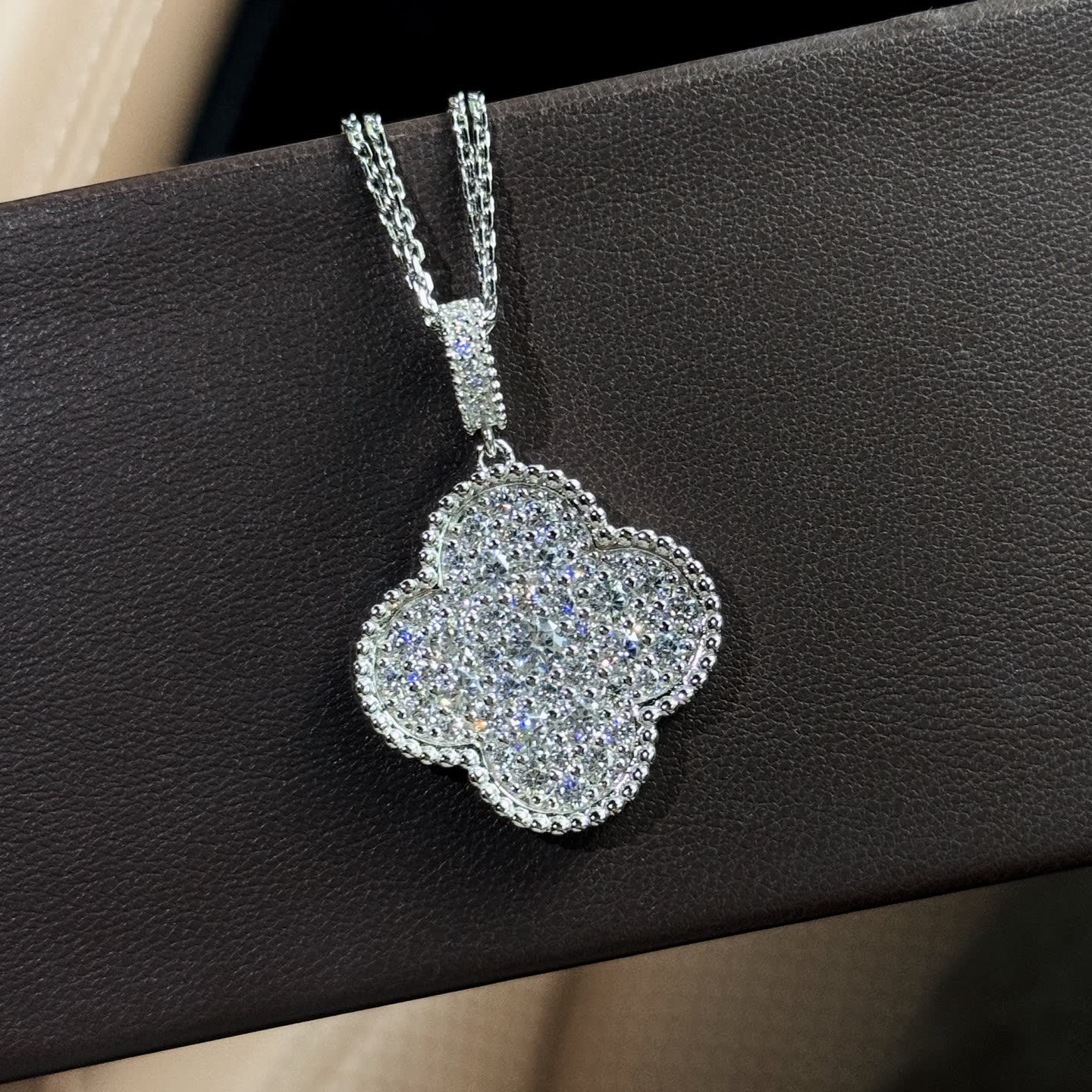 Van Cleef & Arpels Vintage Alhambra Diamond Necklace